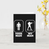 Grappige Biathlon Biatleet Biathlonist Vriendje Gi Kaart (Gele Bloem)