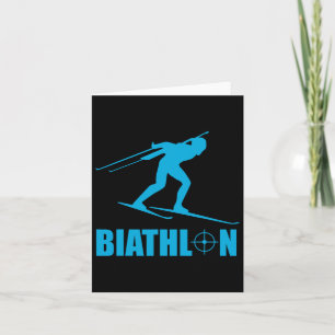 Grappige Biathlon Target Sport Biatleet Schieten S Kaart