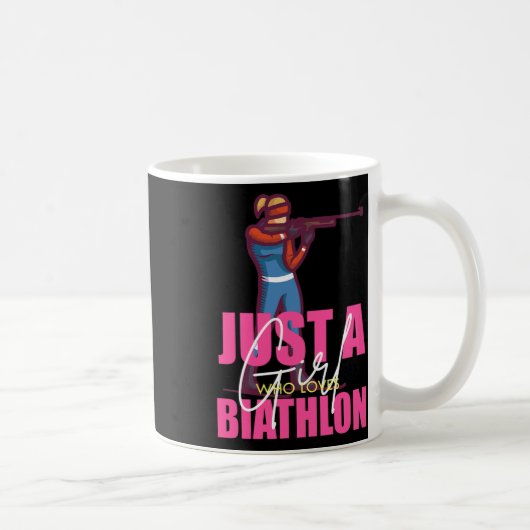 Grappige Biathlon Winter Ski Fun Lovers 8 Koffiemok (Rechts)