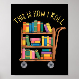 Grappige bibliothecaris boek dit hoe rol bibliothe poster