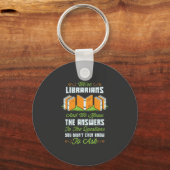 Grappige Bibliothecaris Cadeaus Sleutelhanger (Voorkant)