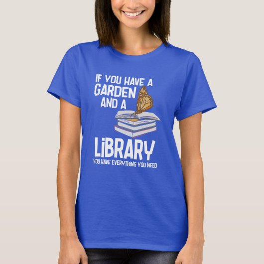 Grappige Bibliothecaris en Keen Gardener Retiremen T-shirt (Voorkant)