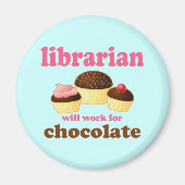 Grappige bibliothecaris magneet (Voorkant)