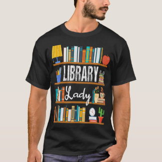 Grappige bibliotheekdame boeklezende bibliothecari t-shirt