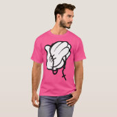Grappige biddende handen t-shirt (Voorkant volledig)