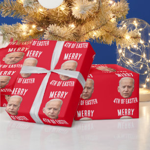 GRAPPIGE BIDEN VERWARDE KERSTINPAPER CADEAUPAPIER