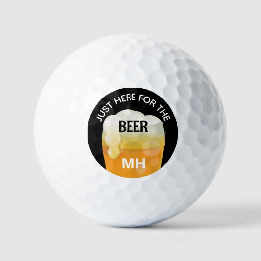 Grappige Bier Gepersonaliseerde Golfballen (Voorkant)