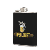 Grappige Bier Hopsoloog Heupfles (Links)