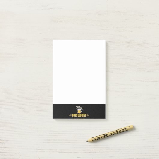 Grappige Bier Hopsoloog Post-it® Notes (Op bureau)