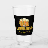 Grappige Bier Lagerologist Glas (Voorkant)
