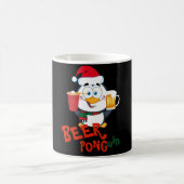 GRAPPIGE BIER PONG Pinguïn Kerstmis Koffiemok (Center)