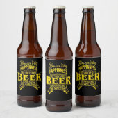 Grappige biercitaat bier etiket (Flessen)