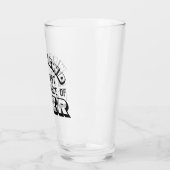 Grappige biercitaat glas (Links)