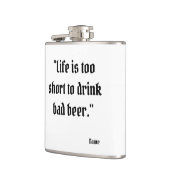 Grappige Biercitaat Hip Flask Heupfles (Links)