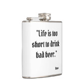 Grappige Biercitaat Hip Flask Heupfles (Rechts)