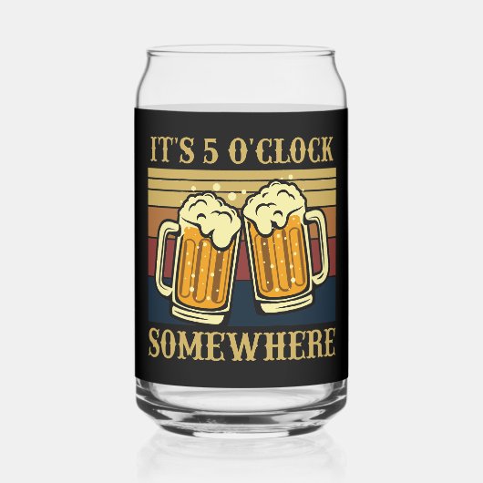 Grappige bierdag drinker woord kunst blikvorm glas (Achterkant)