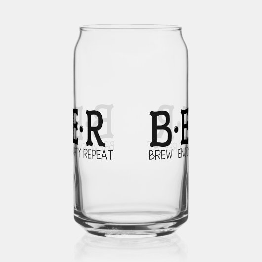 Grappige bierdefinitie woord kunst blikvorm glas (Links)