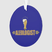 Grappige bierdrinker ornament (voorkant)