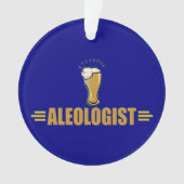 Grappige bierdrinker ornament (voorkant)
