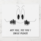 Grappige bierflesetiket Curiosity Eyes Aangepaste  Bier Etiket (Enkel label)