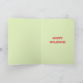 Grappige bierKerstkaart Feestdagen Kaart (Binnen)