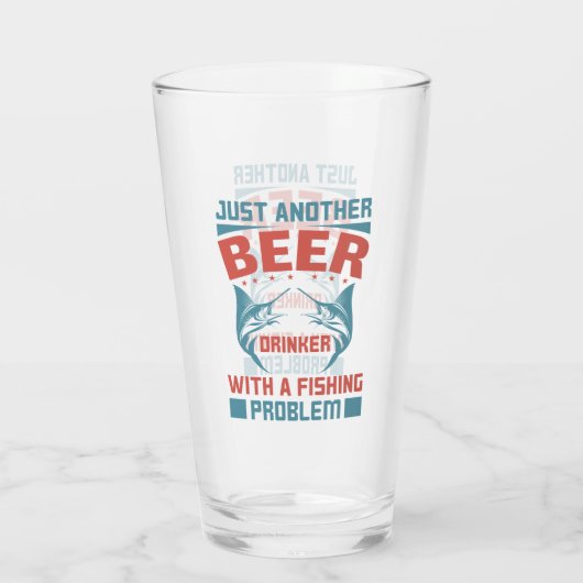 grappige bierkunst glas (Achterkant)