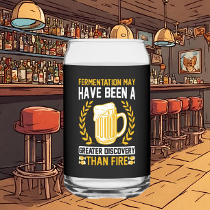 Grappige bierliefhebbers word art blikvorm glas