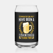 Grappige bierliefhebbers word art blikvorm glas (Voorkant)