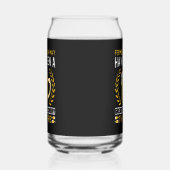 Grappige bierliefhebbers word art blikvorm glas (Links)