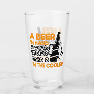 Grappige bierliefhebbers word art Glas