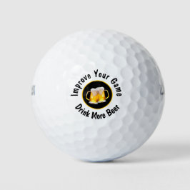 Grappige biermannen novelty golfballen