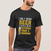 Grappige bierquote t-shirt (Voorkant)