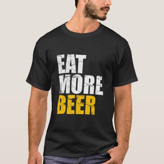 Grappige bierquote t-shirt (Voorkant)