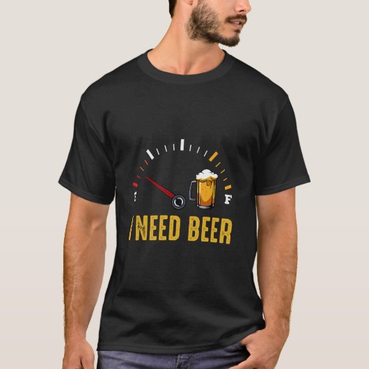 Grappige bierquote t-shirt (Voorkant)