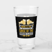 grappige bierwoordkunst glas (Achterkant)