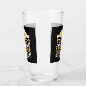 grappige bierwoordkunst glas (Links)