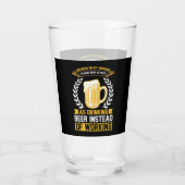 grappige bierwoordkunst glas (Achterkant)