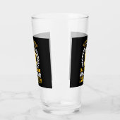 grappige bierwoordkunst glas (Links)