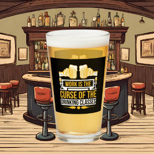 grappige bierwoordkunst glas