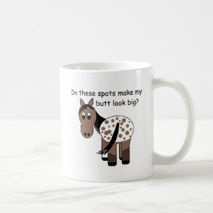 Grappige Big Butt Appy Humor Deken Appaloosa Horse Koffiemok