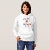 Grappige Big Donut Woordgrap Hoodie (Voorkant volledig)