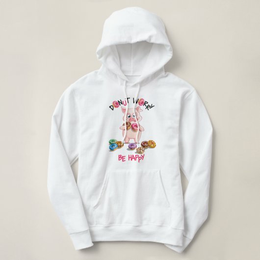 Grappige Big Donut Woordgrap Hoodie (Design voorkant)