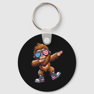 Grappige Big Foot Sasquatch 4 juli Sleutelhanger