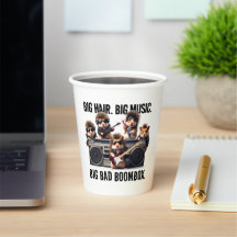 Grappige Big Hair Music Boombox Hamster Supergroep