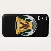 Grappige Bigfoot Alien Ontvoering Ruimte UFO Case-Mate iPhone Case (Achterkant (horizontaal))
