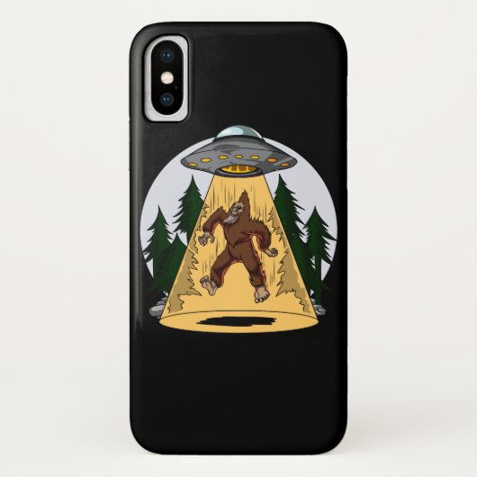 Grappige Bigfoot Alien Ontvoering Ruimte UFO Case-Mate iPhone Case (Achterkant)