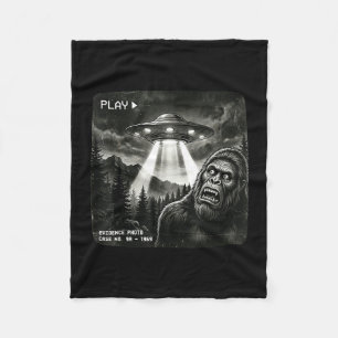 Grappige bigfoot alien ufo vintage bewijs foto fleece deken