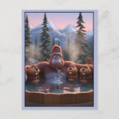 Grappige Bigfoot Briefkaart (Voorkant)