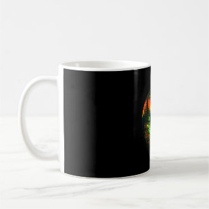 Grappige bigfoot buitenaardse camping retro ufo ka koffiemok