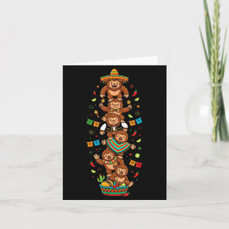 Grappige Bigfoot Cinco De Mayo Kinderen Mannen Vro Kaart